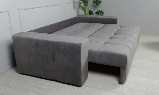 Диван прямой Брандо раскладной темно-серый - фото 10