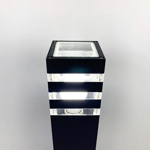 Вуличний ліхтар в чорному кольорі корпусу 80 см | Line F | Арт. 8024 80CM BK (стовп) - фото 3