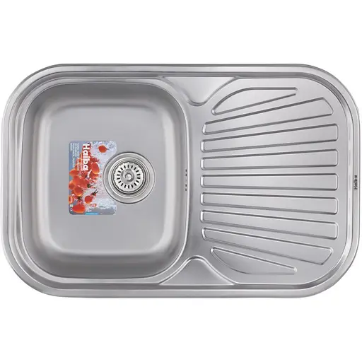 Мойка кухонная HAIBA 74x48 satin (HB0561) - фото 1