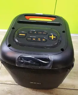 Портативная караоке колонка ZXX-5502 переносной динамик с беспроводным микрофоном и подсветкой FM-радио Bluetooth 80 Вт - фото 3