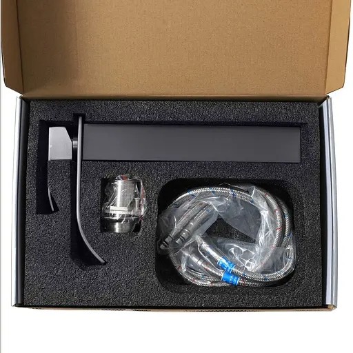 Змішувач для умивальника Platinum Handmade 3191 PVD чорний - фото 2