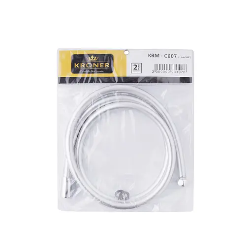 Шланг для душа Kroner KRM-C607 Anti-Twist 160 см, Хром - фото 3