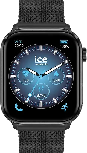 Смарт-часы Ice-Watch ICE smart 3.0 rectangular 1.78 Black Milanese 024300
