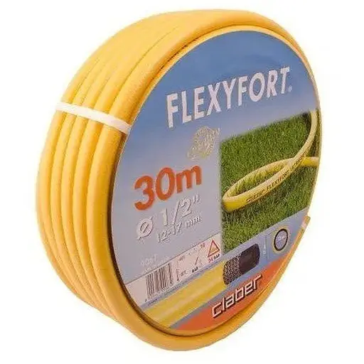 Шланг поливочный 1/2" 30м Flexyfort, желтый