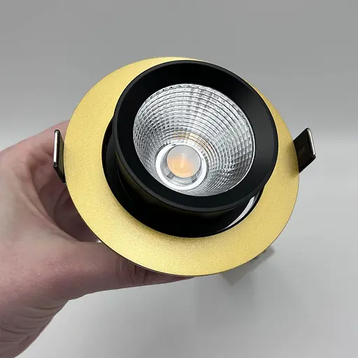 Встраиваемый светильник Skarlat RSL74251 15W GD+BK 3000K - фото 4