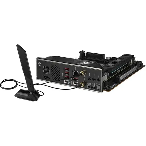 Материнська плата Asus Rog Strix B650E-I Gaming WIFI sAM5 B650 2xDDR5 M.2 HDMI WiFi BT mITX - фото 7
