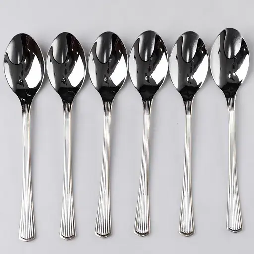 Набор столовых ложек Yiwu 6 штук из нержавеющей стали 21 см ложки столовая посуда нержавейка питание HP-16978-01 - фото 3