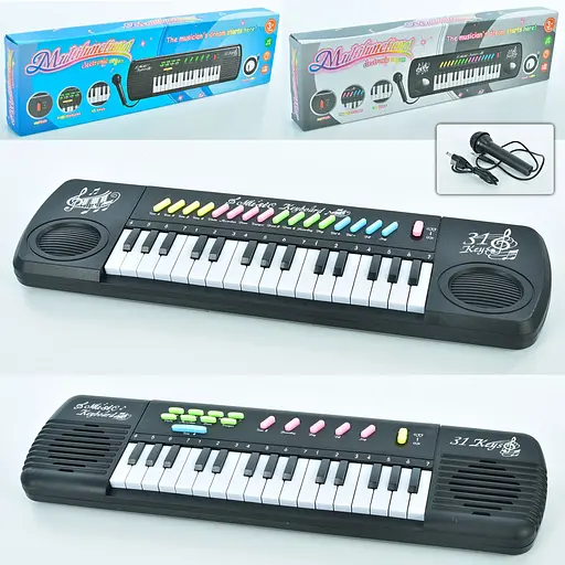 Синтезатор, 311B-3128B, 31 клавіша, з мікрофоном, інтерактивний (В асортименті) - фото 2