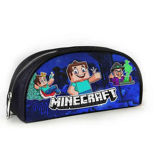 Пенал шкільний Minecraft Кріпер 23х10х8 см з принтом для хлопчика (02824)
