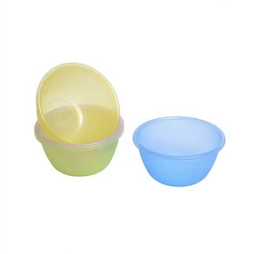 Миска салатна з поділками прозора в асортименті 2 л