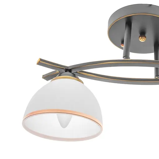 Люстра стельова Brille для передпокою E27 60W G (LK-618C/2) - фото 3