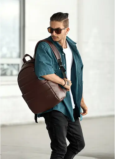 Мужской рюкзак Sambag ZARD LRT шоколадный 46 х 28 х 13 см (25088020m) - фото 2