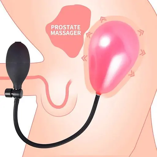 Надувний анальний розширювач 2-8 см (регульований діаметр, м'який матеріал, ручна груша) K001011 - фото 5