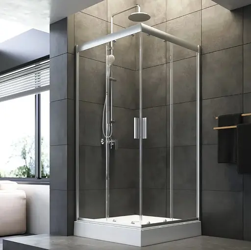 Душевая кабина AM.PM Gem 5-corner Pivot W90UG-403-9090MT - фото 1