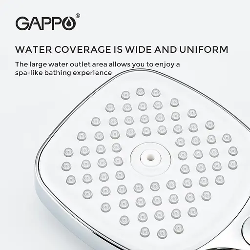 Ручной душ Gappo G003, 3-режим, черный, Черный матовый - фото 6