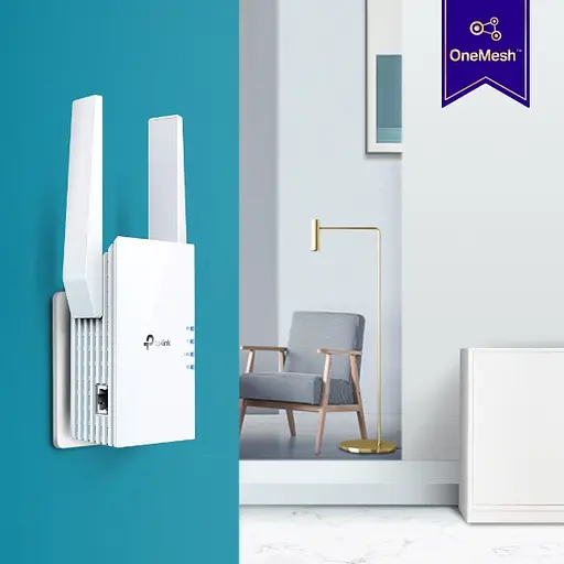 TP-Link Повторювач Wi-Fi сигналу RE605X AX1800 1хGE ext. ant x2 OneMesh - фото 2