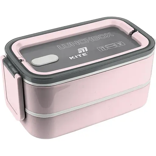 Ланчбокс Kite двойной с пудровым наполнением 1400 мл (K26-183-1) - фото 1