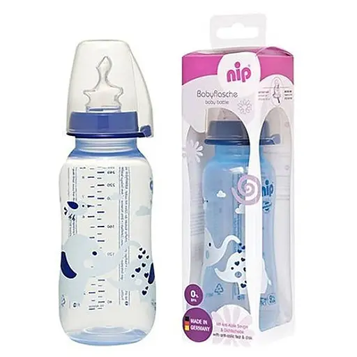 РР бутылка 250 мл "Х"+соска ортодонтическая, антиколиковая, силикон (от 0 до 6) M средний поток/ NIP 35036 4000821350366 - фото 2