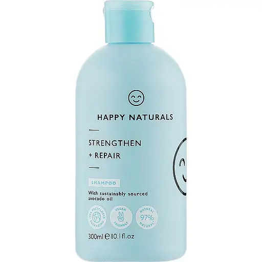 Шампунь для волос Happy Naturals Strengthen+Repair 300 мл - фото 1