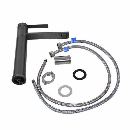 Смеситель для умывальника Platinum Handmade 419001 PVD черный - фото 2