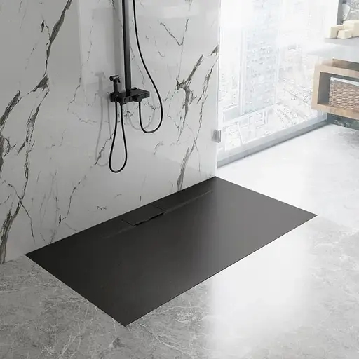 Душевой поддон Rea Bazalt 90x120 long black REA-K3325 Черный матовый - фото 4