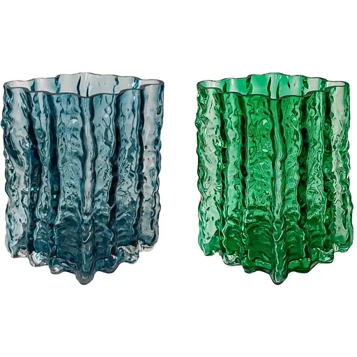 Ваза скляна  Vittora Смарагд 20.5 см зелена VT-V-0004 (148154) - фото 2