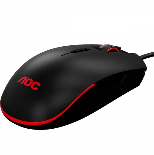 Мышка AOC GM500 игровая, 5000dpi., 8кн., RGB PMW3325 черная - фото 3
