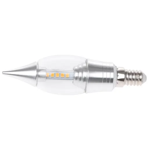 Лампа Brille светодиодная LED 5W E14 WW C37 Silver СН 220 В - фото 3