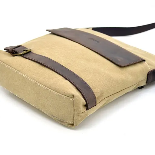 Чоловіча шкіряна сумка через плече TARWA 27х31х8 см sum0025860 - фото 8