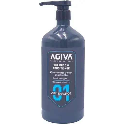 Шампунь-кондиціонер Agiva Shampoo & Conditioner 2 в 1 для чоловіків 1 л