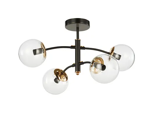 Люстра декоративная INTEREES V 70275-2+2 BK+FG