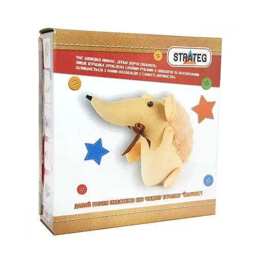 Набор для творчества шеем сами "Ежик" Strateg i-02 размер игрушки 21х13 см - фото 2