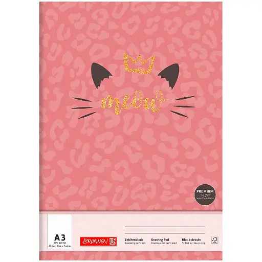 Альбом-склейка для рисования Brunnen Wild Cat А3, 20 листов (10 479 32 942)