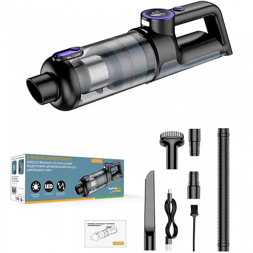 Пылесос автомобильный Aspiring Windstorm 1 Brushless 15000 Рa Li-Ion 6000 мА/ч - фото 5