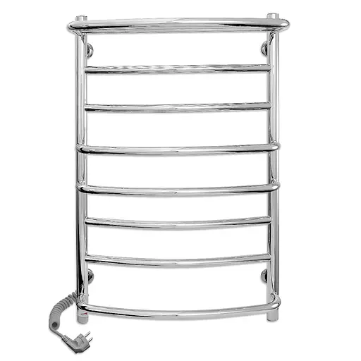 Электрический полотенцесушитель Laris Евромикс П8 500x800 Е с полкой сенсор S3 левый 73207692, Хром, Левое, Электронный - фото 1