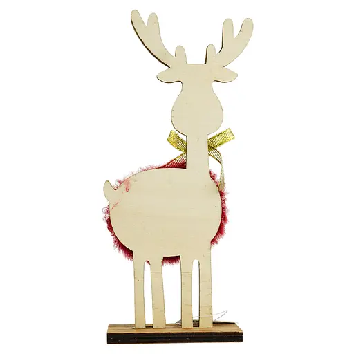 Украшение декоративное Yiwu Олень с цветным мехом в ассортименте 20 см (952042) - фото 7