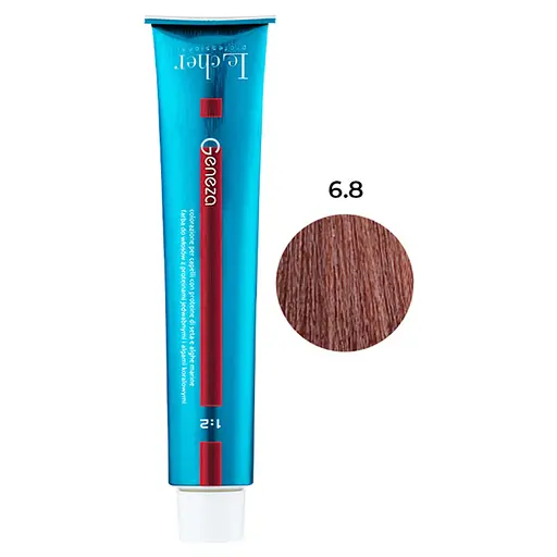 Профессиональная стойкая аммиачная крем-краска для волос Le Cher Geneza 6.8 (6TB) Светлый табак 100 мл - фото 1