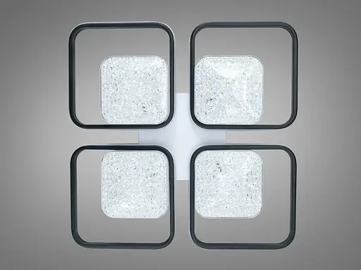Люстра стельова Diasha LED біла чорна 130W димер - фото 3