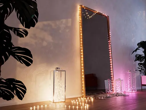 Twinkly Гірлянда Smart LED Twinkly Strings Candle RGB 200 IP20 12м USB-C кабель зелений без БЖ - фото 3