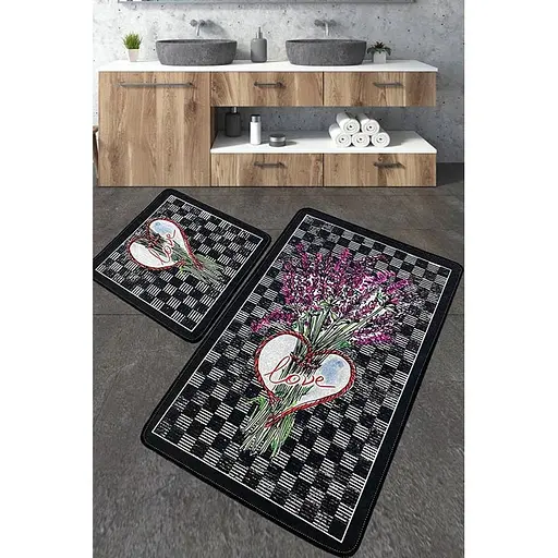 Набір килимків для ванної кімнати Chilai Home Levan 60 x 100 + 50 x 60