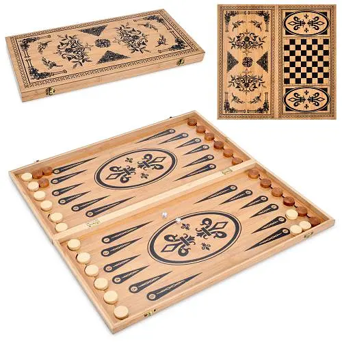 Нарды деревянные, шашки, кубики