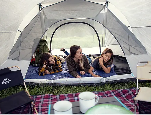 Тримісний намет Naturehike Cloud Fun NH19ZP006 210T/Silver Coated (Білий) - фото 10