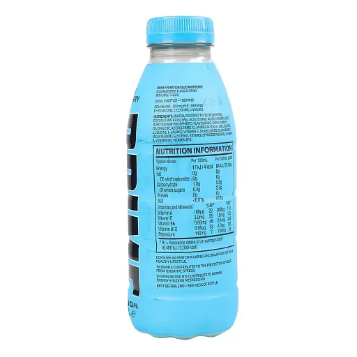 Напиток Prime Hydration Blue Raspberry безалкогольный негазированный 0.5 л - фото 2