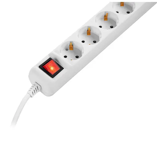 Мережевий фільтр-подовжувач 2E U-05E-SM5 5 м, 5xТипF, 16A - фото 4