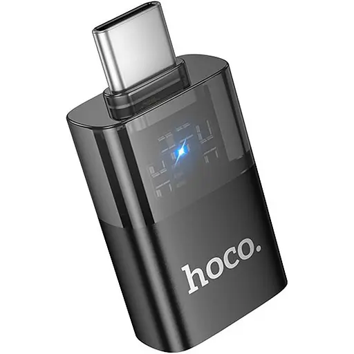 Перехідник Hoco UA36B USB-C Male to USB-A Female OTG Black [140337]