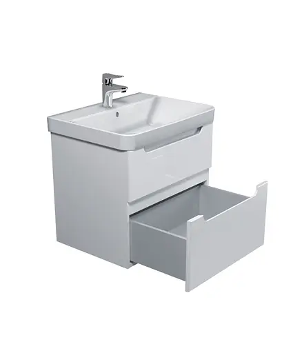 Тумба Мойдодир Malaga 60-A Білий з умивальником Vivace 60 Білий - фото 3