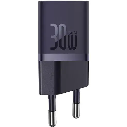 Зарядний пристрій для Baseus GaN5 FC mini 1C 30 W (CCGN070705) фіолетовий - фото 1