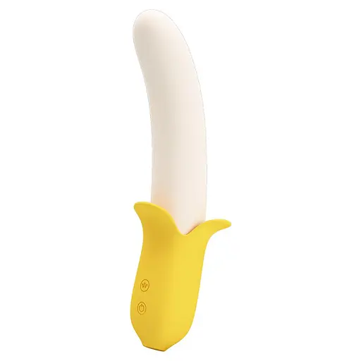 Вібратор Pretty Love Banana Geek 19.5 см жовтий - фото 4