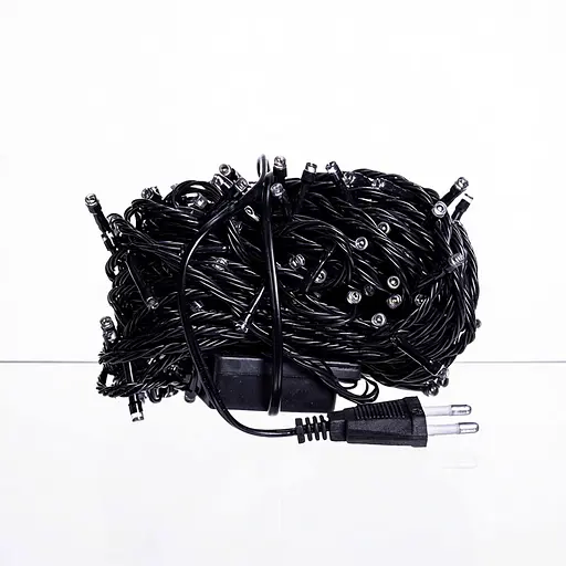Новорічна гірлянда GarlandoPro 18 м 180 LED чорний провід Біле світло W180LED18MBW - фото 2