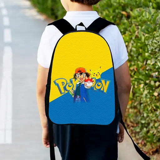 Рюкзак детский Покемон "Pokеmon" 34х27см, городской ранец для мальчика с принтом (00435)